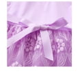 thumbnail image 5 of Girls Limited Edition Purple Bow Lace Party Dress, 5 of 5