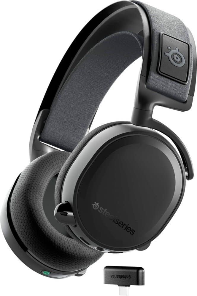SteelSeries Arctis 7+ Wireless Gaming Headset, Lossless 2.4 GHz, 30 Hour Battery Life, USB-C, Black