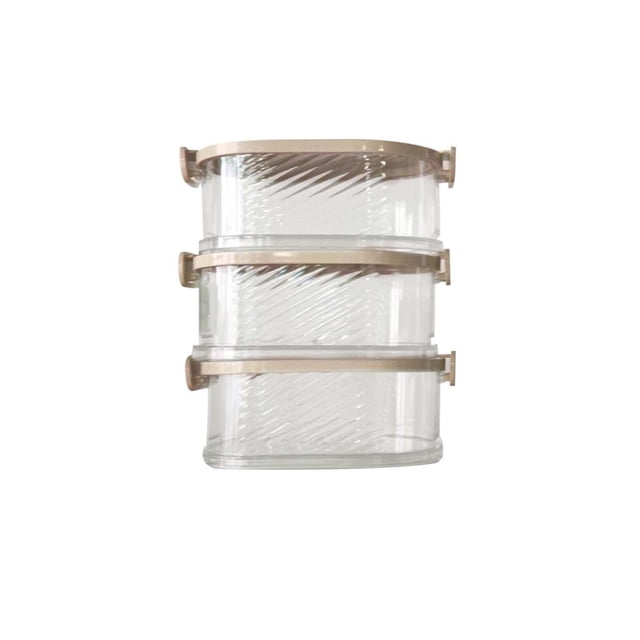 Spice Storage Box, Kitchen Organizer, Airtight Containers, Seasoning Set for Pantry Countertop, White