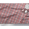 thumbnail image 2 of Soimoi Crepe Silk Fabric Geometric Check Print Fabric by The Yard 42 Inch Wide, 2 of 3