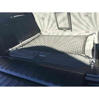 Floor-Style Trunk Cargo Net Mesh Organizer For BMW X6 (2008-2024) – Elastic Black Web