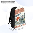 thumbnail image 4 of Fotbe Cowboy Rising Horse Mochila de Viaje para Laptop, Mochila Ejecutiva Delgada y Resistente 15.6", 4 of 8