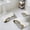 Gray, variant on Gray Gold Marble Bath Mat 3 Piece Bathroom Rug Set, Modern Abstract Marble Crack Texture Non Slip Bath Rug Contour Mat and Toilet Lid Cover, Absorbent Shower Mats Soft Bath Rugs and Mats Sets