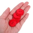 thumbnail image 3 of OUNONA Red Resin Buttons for DIY Crafts 100pcs 2 Holes Stylish Round Design Convenient for Sewing Projects, 3 of 8