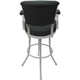 thumbnail image 2 of Miami - Extra Tall 34" Metal Bar Stools - Gray Vinyl - White Frame, 2 of 3