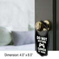 thumbnail image 2 of Do Not Disturb Gamer At Work Door Hanger | House or Business Door Sign - Dark Brown, 4" x 8", 2 of 8