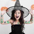 thumbnail image 3 of 1pc 2022 New Halloween Luminous Tattoo Stickers Fluorescent Green Children's Face Glowing Stickersws-k69, 3 of 4