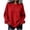 Red, variant on Waffle Knit Sweatshirt for Women Crew Neck Solid Color Long Sleeve Casual Weekend Top Red,M