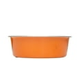 thumbnail image 4 of Country Living Set of 2 Stainless Steel Dog Bowls – Orange, 96 oz, 4 of 8