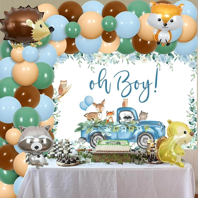 Jollyboom Woodland Baby Shower Decorations, Balloon Garland Kit