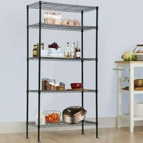 Dkelincs Heavy Duty 5 Tier Wire Shelving Unit NSF Metal Shelf Multifunctional Storage Racks 1250 lbs Weight Capacity for Kitchen, Garage