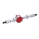 thumbnail image 5 of Eje de transmisión de puente trasero de metal para WPL D12 RC, accesorios de actualización (plata y rojo), 5 of 14