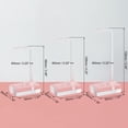 thumbnail image 2 of Uxcell 3 Set 3.5"/4.3"/5" Height Acrylic Earring Display L Stand Jewelry Storage Rack, Clear, 2 of 6