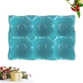 thumbnail image 2 of 6 Grids Egg Holder Ceramic Anti-Slip Egg Box Refrigerator Shockproof Egg Storage Box (Sky-blue), 2 of 3