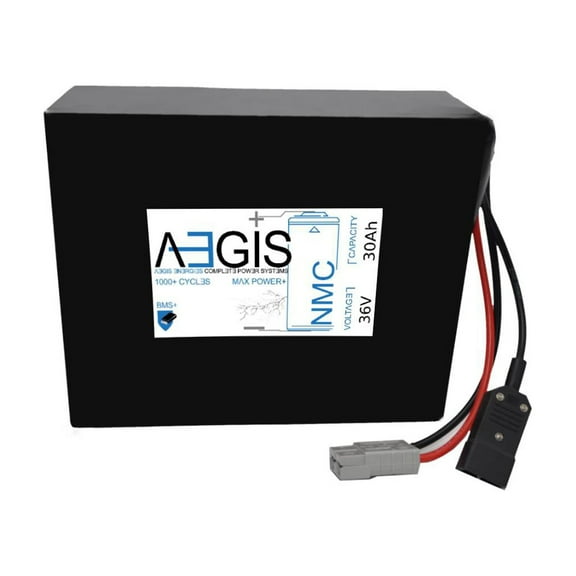 Aegis Battery 36v 30ah Li-Ion NMC Deep Cycle Lithium Battery