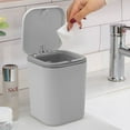 thumbnail image 5 of Trash Can Wastebasket for Bathroom Vanity, Desktop, Tabletop or Coffee Table - Dispose of Cotton Rounds, Makeup Sponges, Tissues, 5 of 5
