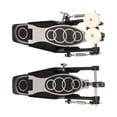 thumbnail image 4 of Pedal de doble bombo de doble cadena, robusto hardware de percusión de doble pedal con dos transmisiones de cadena para jazz y batería electrónica., 4 of 9
