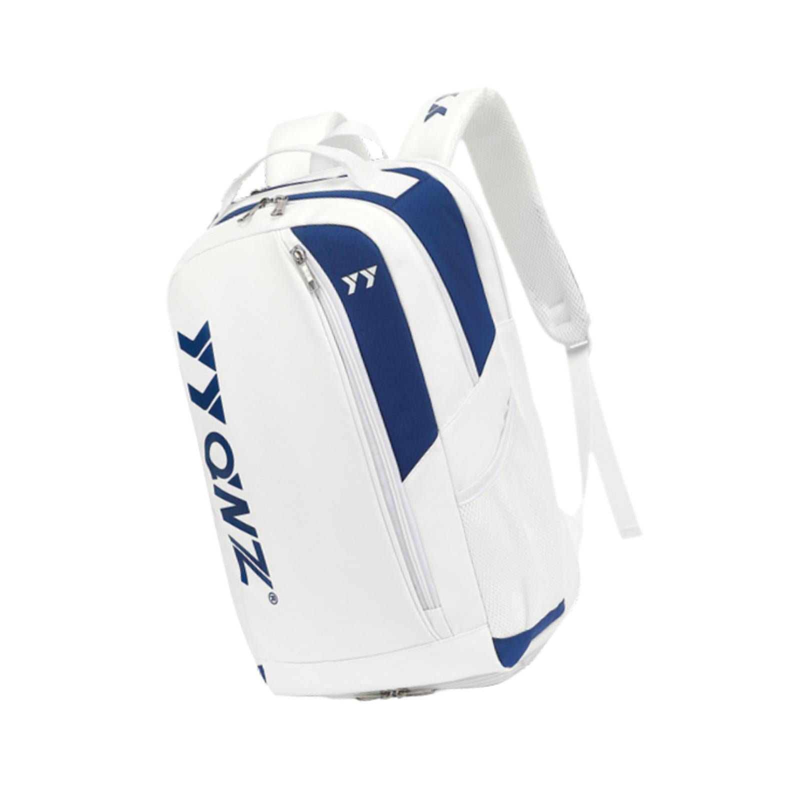 GARENDE Badminton Bag Backpack Shoulder Bag Tennis Rackets Bag for Badminton Rackets White Dark Blue