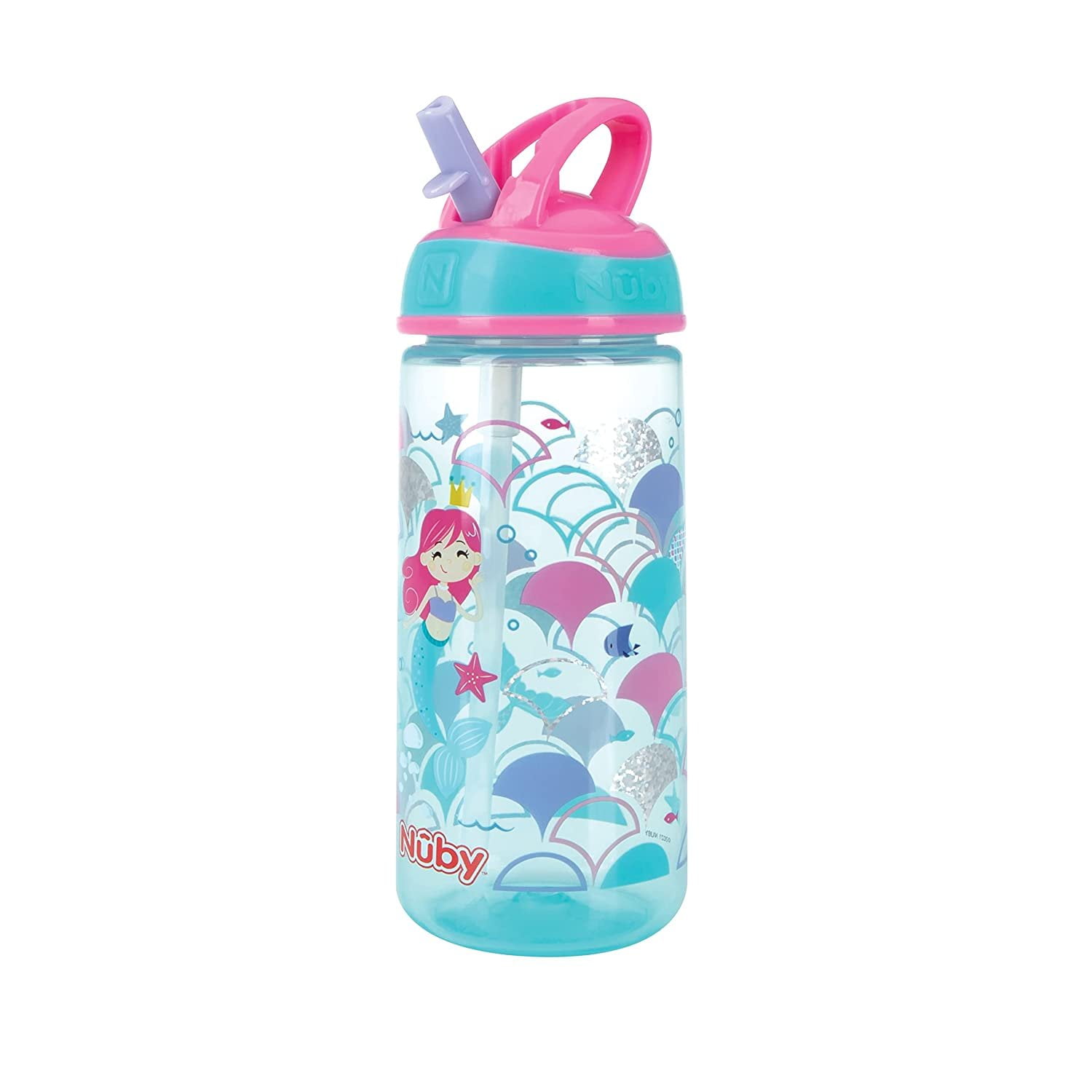 Nuby 2367458 18 oz Flip-it Freestyle Cup with Hard Straw - 18 Plus Months - Pack of 2 - Case of 12
