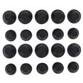 thumbnail image 1 of Lot de 20 bigoudis en forme de champignon en silicone pour femmes et filles, outil de coiffure noir, 1 of 4