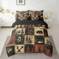 thumbnail image 2 of Homewish Woodland Animal Bear 7-Piece Bedding Comforter Set,Rustic Farmhouse Cabin King Bedding Sets,Outdoor Adventure Camper Bed Sheets For Kids,Microfiber Bedroom Decor Reversible, 2 of 8