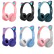 thumbnail image 5 of Bearachild Auriculares Auriculares inalámbricos con orejas de dibujos animados Auriculares para juegos de computadora Auriculares con sonido estéreo Cables de audio/vídeo Violeta, 5 of 6