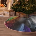 thumbnail image 5 of Bingfone Christmas Tree Skirt Mat Christmas Decoration Interior 30" -Colorful Haired White Horse, 5 of 6
