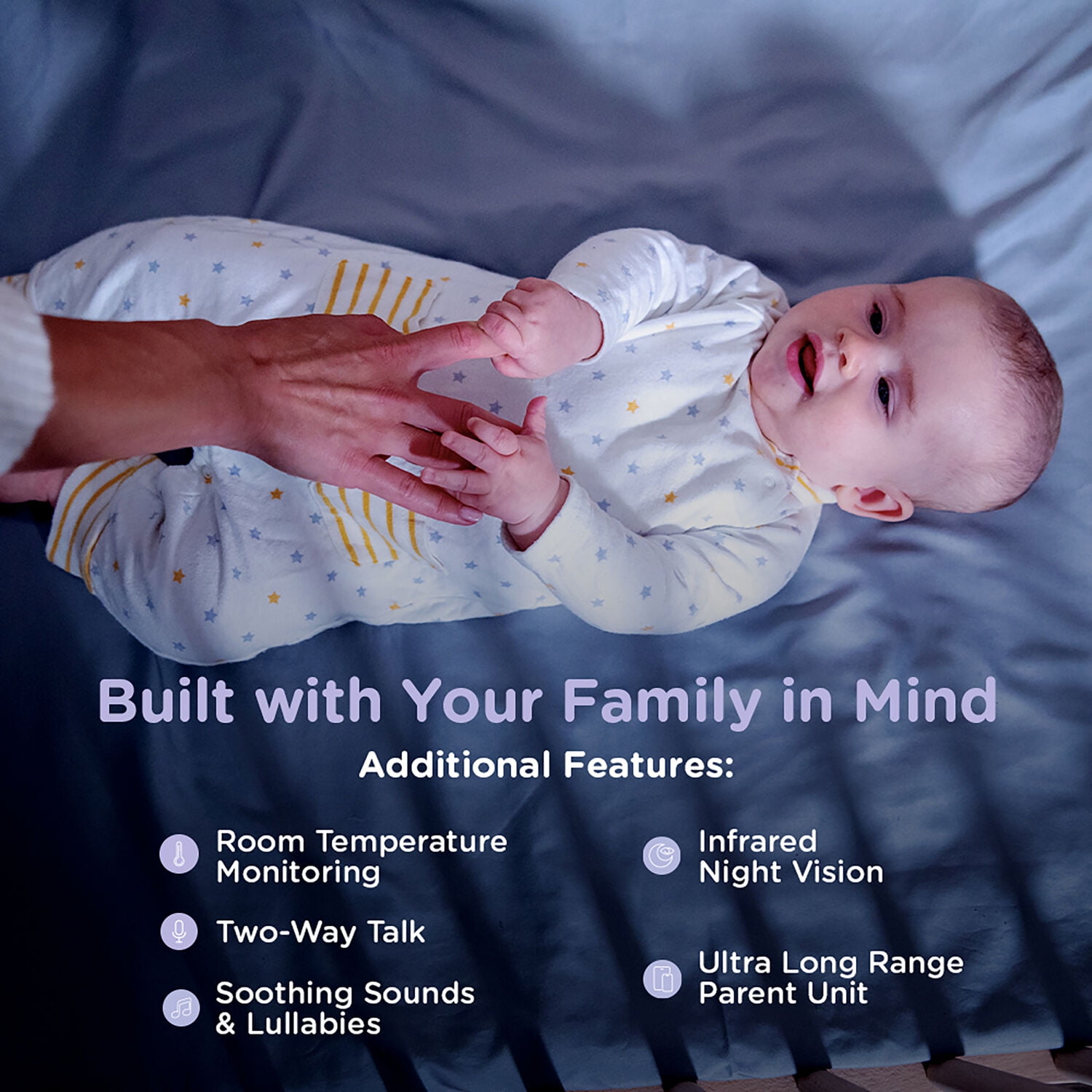 Hubble Nursery Pal Deluxe Smart Wireless, Wi-Fi Enabled Baby Monitor