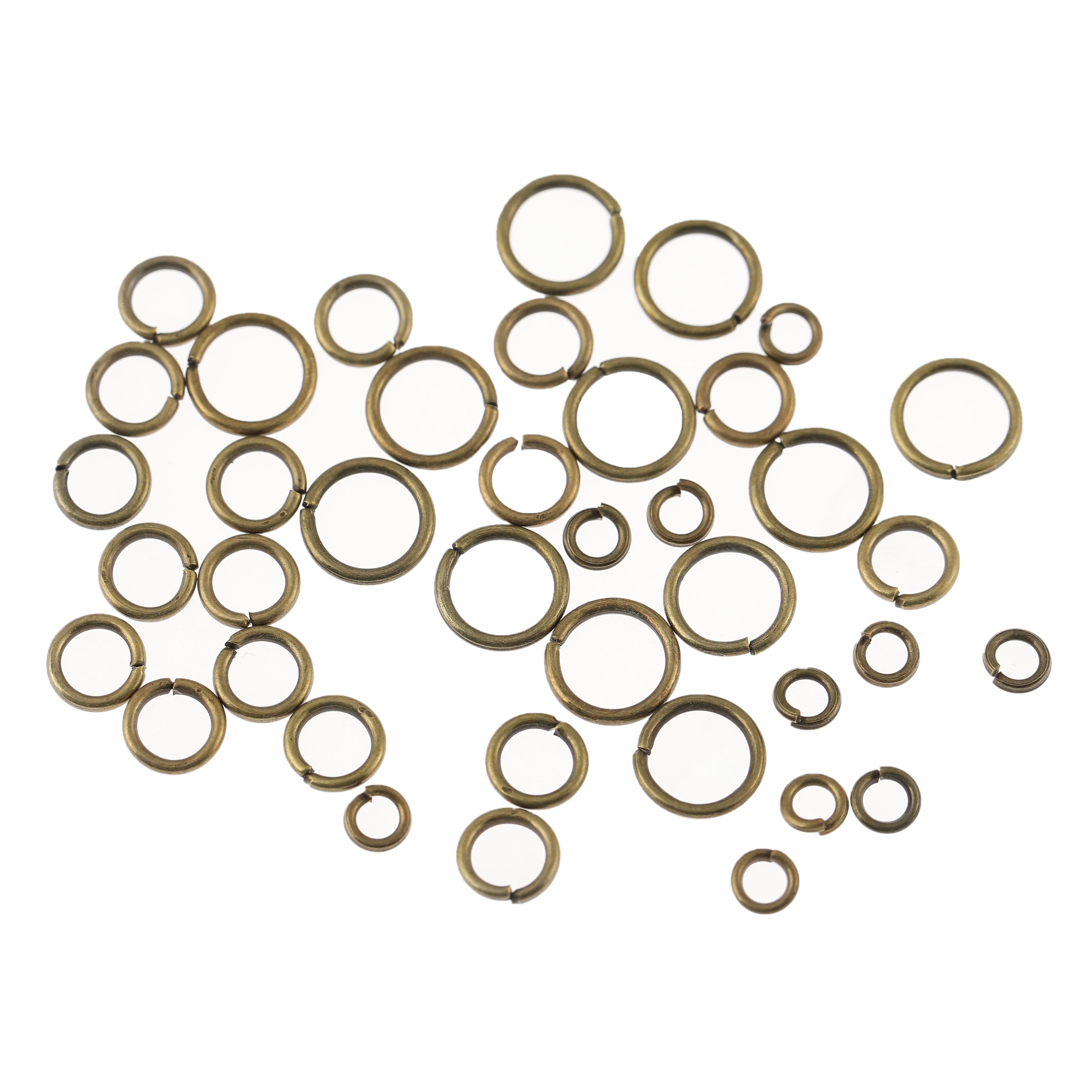 Brown Jump Rings by Bead Landing – 432 Pieces Each (5,184 Total) in Multiple Sizes for Jewelry Making - 12 Pack