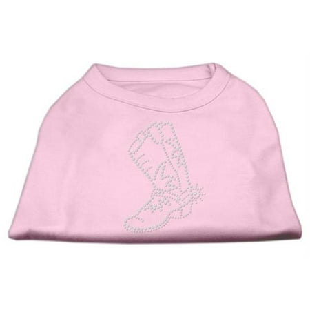 Rhinestone Boot Shirts Light Pink XS - 8