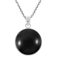 thumbnail image 3 of Striving Tree Of Life Inlaid Black Onyx Sterling Silver Pendant Necklace, 3 of 6