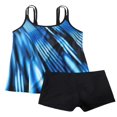 thumbnail image 3 of QJUHUNG Ensembles Tankini à Bretelles Imprimées pour Femmes avec Maillots de Bain Tankini Culottes Garçonnes pour Femmes Deux Pièces, 3 of 6