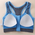 thumbnail image 6 of SELONE Bras for Women Underwire Sports Bra Front Zipper Yoga Daily Wear Lightweight Comfortable Underwear Sky Blue XL, 6 of 8