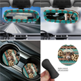 thumbnail image 6 of HUIACONG Geometric Cow Print Car Interior Accessory Kit, with Car Seat Belt Pad Car Cup Coasters Steering Wheel Cover Car Cup Holder Coasters, 6 of 8