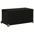 thumbnail image 1 of vidaXL Garden Storage Box Black 120x65x61 cm Poly Rattan, 1 of 5