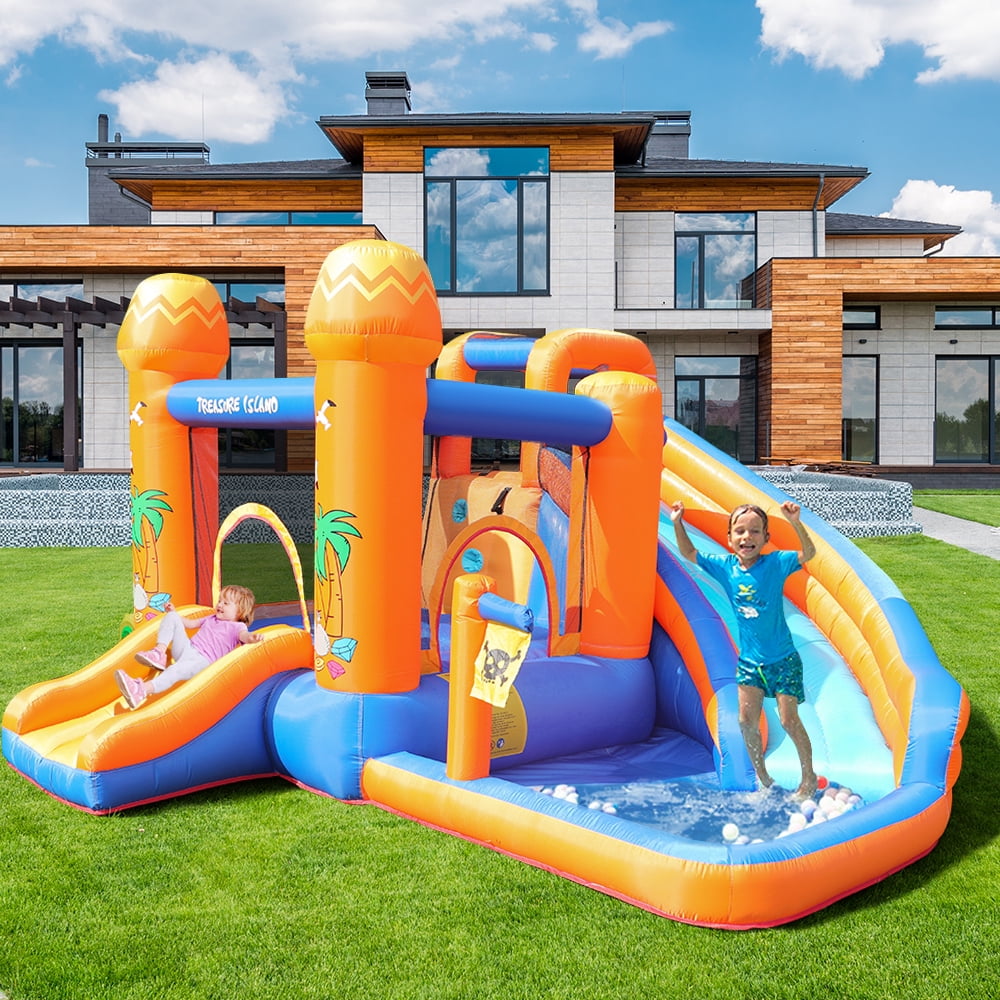 Inflatable Pool for Outdoor with Bounce House, Water Park for Kids Entertainment