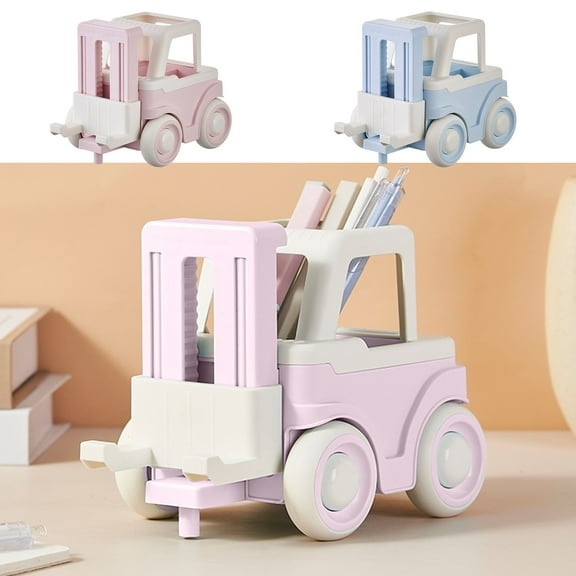 Cute Desk Pencil Holder,Forklift Design Pen Storage Organizer with Phone Holder,Multi Functional Desk Organizer,Efficient Stationery Organization Stand,Desk Organizer for Office,Home