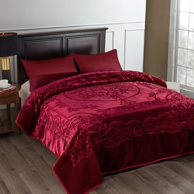 Weighted Heavy Korean Faux Mink Fleece Blanket 1 Ply Silky Soft Plush Warm Blanket For Autumn Winter Twin Full Queen Walmart Com Walmart Com