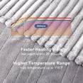 thumbnail image 5 of Danolaps Electric Throw Blanket,Cozy Luxury Faux Fur Ribbed Flannel Heated Throw with 6 Heating Levels & 4 Hours Auto Off,Fast Heating & Overheat Protection,Soft Ribbed Flannel Warming Blanket Machine, 5 of 6