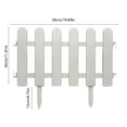 thumbnail image 3 of White Plastic Garden Fence Picket Edging for Lawns, Flower Beds & Plant Borders - Decorative Yard Landscape Border (Multiple Sizes), 3 of 6