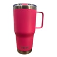 thumbnail image 1 of Termo de acero inoxidable Yeti Rambler Coffe color fucsia de 30 onzas, 1 of 3