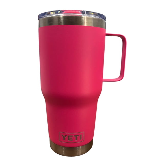 Termo de acero inoxidable Yeti Rambler Coffe color fucsia de 30 onzas