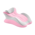 thumbnail image 1 of Almohada triangular suave para dormir de lado, ideal para hombres y mujeres. Rosa Gris, 1 of 6