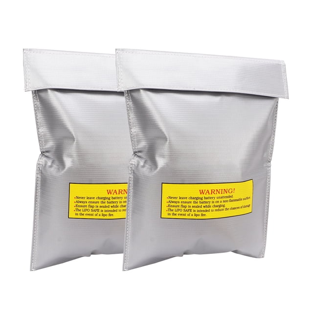 Bolsa de seguridad para batería, 2 piezas Bolsa de seguridad para batería Lipo Bolsa de seguridad para batería Diseñada con precisión