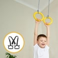 thumbnail image 2 of HLONK 1 Set Indoor Gym Rings Children Gymnastic Rings Professional Pull-up Rings Fitness Supplies, 2 of 10