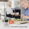 thumbnail image 4 of INDIN BC-R60 AM Battery Operated Portable Pocket Music Player Operated by 2 AA Battery Wireless Speaker for House & Outdoor Silver, 4 of 7