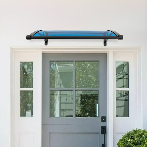 Front Doors/Windows Overhang Awning for Sun Shutter, Patio Awning Canopy Wall Mount Window Door Awning Canopy
