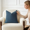 thumbnail image 6 of Teddy Fleece Throw Pillow Cover 18x18 Faux Lamb Sherpa Cushion Cover Soft Curly Plush Decorative Pillowcase For Couch Sofa Bed Living Room Decor, 6 of 7