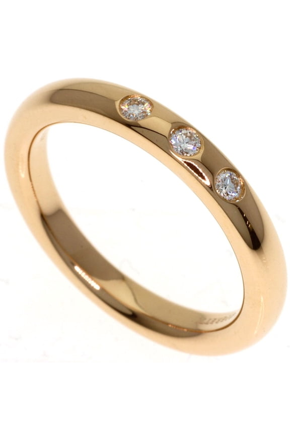 Pre-Owned Tiffany & Co. Stacking Band 3-Piece Diamond Ring, 18K Yellow Gold, Women's.