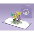 thumbnail image 2 of CUTPOPUP Anniversary Card Pop Up, 15x15cm, Wedding 3D Greeting Card (Couple Finches Kissing), 2 of 6